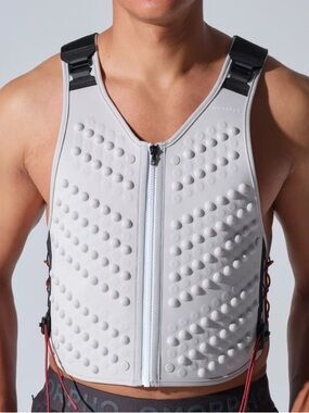 OMORPHO Men’s G-Vest Run Cloud/Ruby Size S/M | New